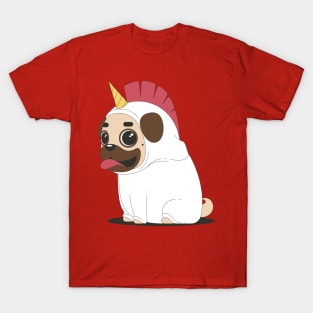 Unicorn Chicken Pug T-Shirt